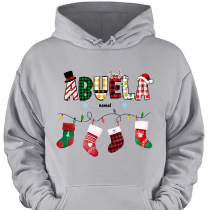 Gift For Grandma Christmas Socks Shirt - Hoodie - Sweatshirt