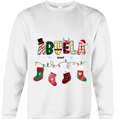 Gift For Grandma Christmas Socks Shirt - Hoodie - Sweatshirt