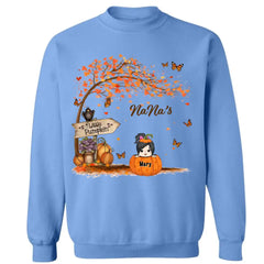 Nana's Little Pumpkin Autumn Sweat-shirt personnalisé pour grand-mères