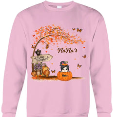 Nana's Little Pumpkin Autumn Sweat-shirt personnalisé pour grand-mères