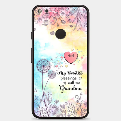 My Greatest Blessings call me Grandma Mommy Nana Auntie Dandelions Personalized Phone Case