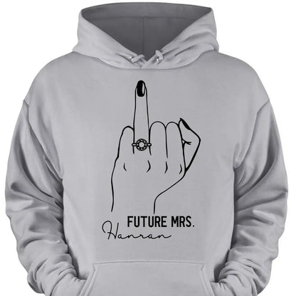 Future Mrs Ring Finger Tee - Bride To Be Shirt -  Fiance Shirt  - Bachelorette Party Tee For The Bride - Bridal Shower Shirt  - Bride Gift