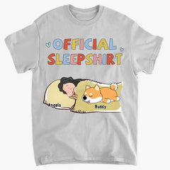 Sleeping Pet Sleepshirt Version 2 - Personalized Custom Unisex T-Shirt