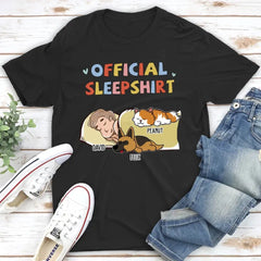 Sleeping Pet Sleepshirt Version 2 - T-shirt unisexe personnalisé personnalisé