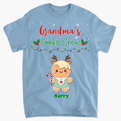 Grandma's Cookie Crew - Vêtements personnalisés - Cadeau de Noël pour grand-mère et famille