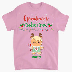 Grandma's Cookie Crew - Vêtements personnalisés - Cadeau de Noël pour grand-mère et famille