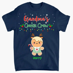 Grandma's Cookie Crew - Vêtements personnalisés - Cadeau de Noël pour grand-mère et famille