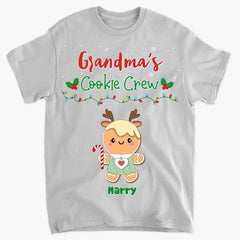 Grandma's Cookie Crew - Vêtements personnalisés - Cadeau de Noël pour grand-mère et famille