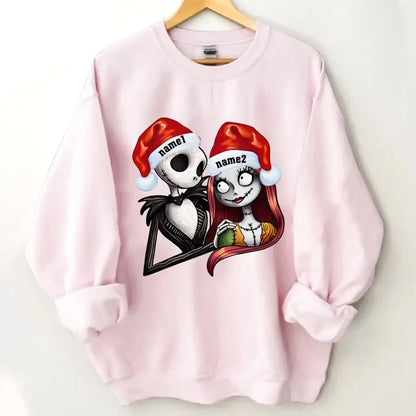Ghost Couple with Name, Skull Personalized Sweatshirt