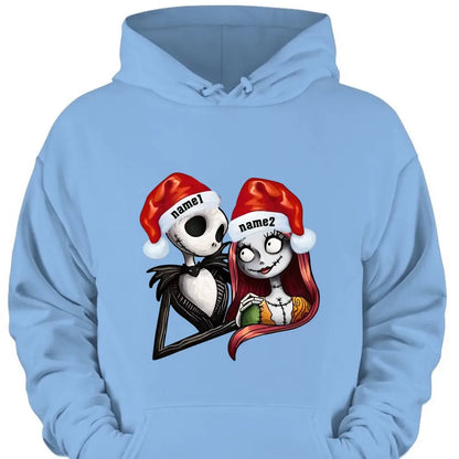 Ghost Couple with Name, Skull Personalized Sweatshirt