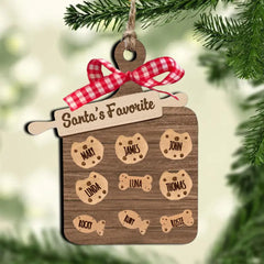 Ornement de planche à biscuits, ornement de biscuits personnalisé, ornement de Noël unique