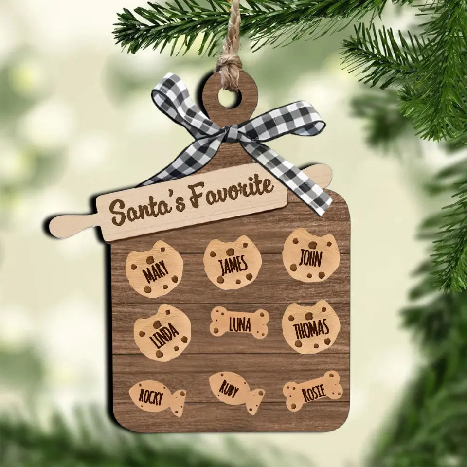 Cookie Board Ornament, Custom Cookie Ornament, Unique Christmas Ornament