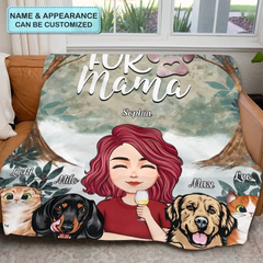 Couverture personnalisée - Cadeau pour maman - Fur Mama 