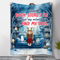 Lose My Mind And Find My Soul, Personalized Blanket, Gifts For Book Lover