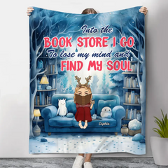 Lose My Mind And Find My Soul, Personalized Blanket, Gifts For Book Lover