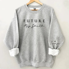 Sweat-shirt Future Mrs personnalisé, chemise de fiancé personnalisée, chemise de mariée personnalisée, chemise I Said Yes, chemise Future Wifey, cadeau de douche nuptiale