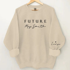 Sweat-shirt Future Mrs personnalisé, chemise de fiancé personnalisée, chemise de mariée personnalisée, chemise I Said Yes, chemise Future Wifey, cadeau de douche nuptiale