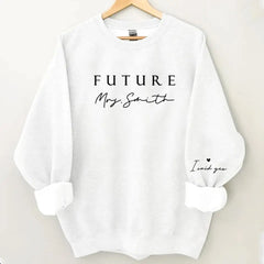 Sweat-shirt Future Mrs personnalisé, chemise de fiancé personnalisée, chemise de mariée personnalisée, chemise I Said Yes, chemise Future Wifey, cadeau de douche nuptiale