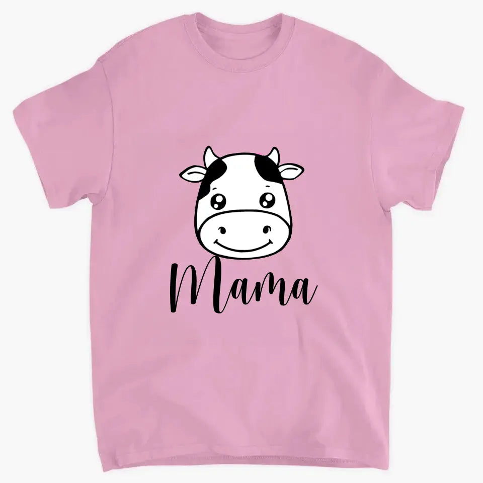 Personalized cow clothing for parents and children