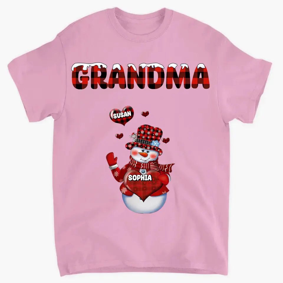 Personalized grandma Xue Xinxin and child’s name Christmas gift printed clothes