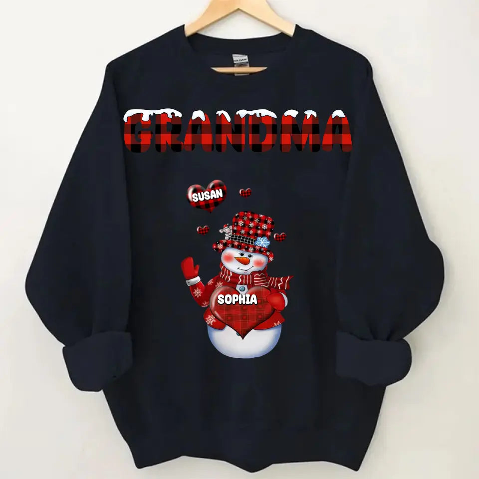 Personalized grandma Xue Xinxin and child’s name Christmas gift printed clothes