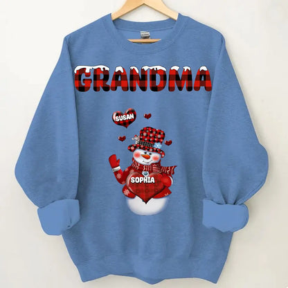 Personalized grandma Xue Xinxin and child’s name Christmas gift printed clothes