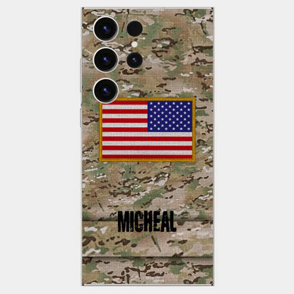 Personalized U.S Soldier Phone Case