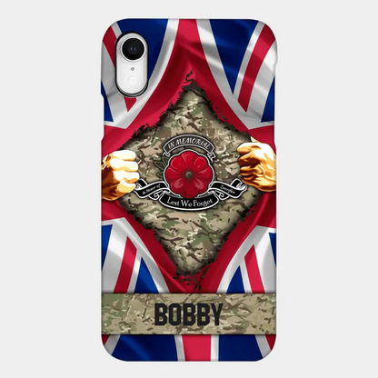 Personalized British Soldier Phone Case