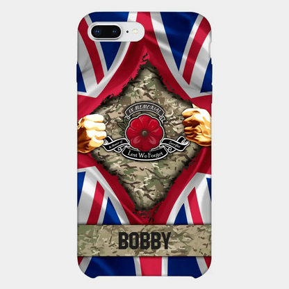 Personalized British Soldier Phone Case