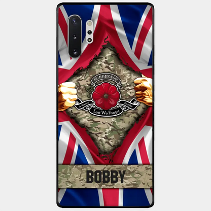 Personalized British Soldier Phone Case
