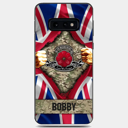 Personalized British Soldier Phone Case