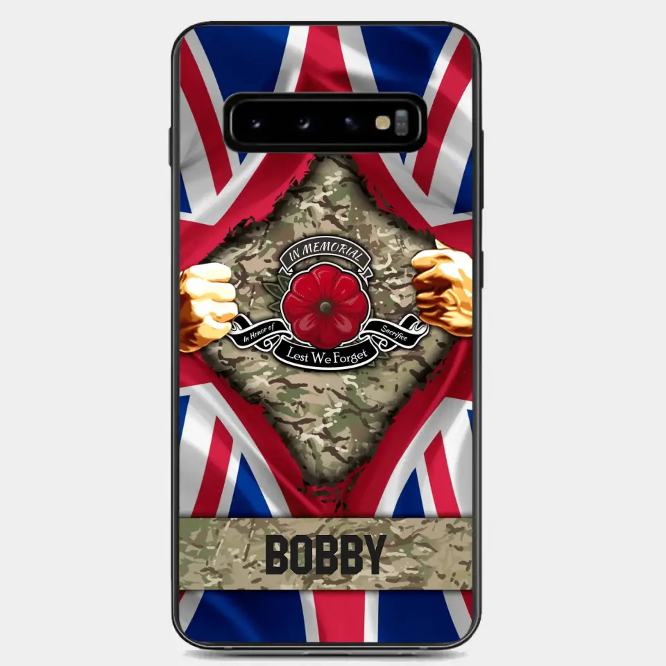 Personalized British Soldier Phone Case