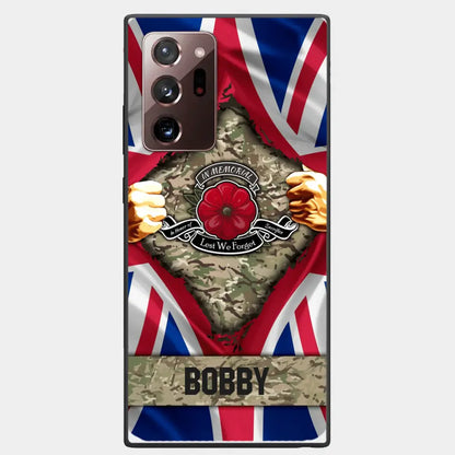 Personalized British Soldier Phone Case