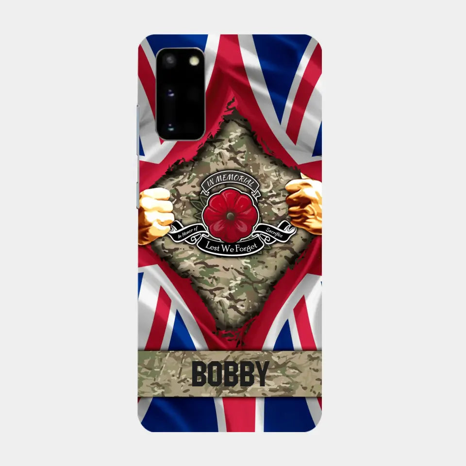 Personalized British Soldier Phone Case