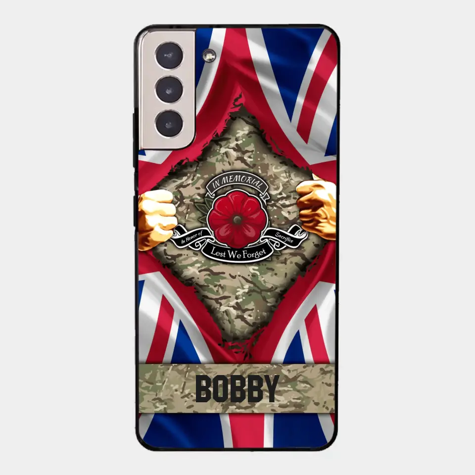 Personalized British Soldier Phone Case