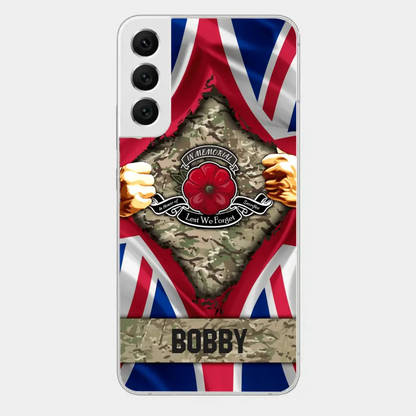 Personalized British Soldier Phone Case