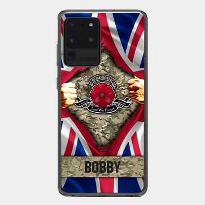 Personalized British Soldier Phone Case