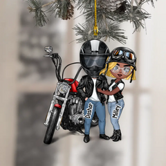 You're My Ride Or Die - Cadeaux personnalisés Ornement de moto personnalisé pour les couples de motards, les amateurs de moto