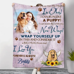 Couverture unique pour la perte d'animaux de compagnie, cadeau de sympathie pour les amoureux des chiens 