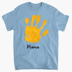 T-SHIRT PERSONNALISÉ MAIN DE GRAND-MÈRE FEMME OU ENFANT