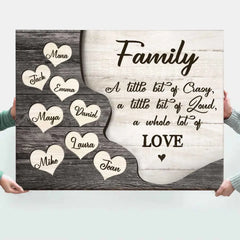 Cadeaux de Noël en famille 2023, affiche personnalisée du nom de famille, cadeau pour les parents, cadeau de Noël pour maman et papa