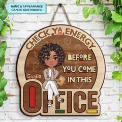 Personalized Custom Door Sign - Home Decor Gift For Office Staff, Colleague