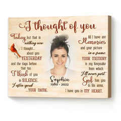 Personalized Gifts Of Passed Loved Ones, Picture Memorial Gifts, Memory Canvas For Loved Ones