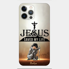 Jésus m’a sauvé la vie Coque de téléphone personnalisée