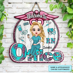 Personalized Door Sign - Gift For Nurse - Welcome To My Office