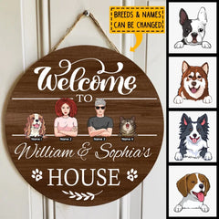 Panneaux de porte de bienvenue Pawzity, cadeaux pour les amoureux des animaux de compagnie, bienvenue à la maison des amoureux des animaux de compagnie, panneaux en bois personnalisés