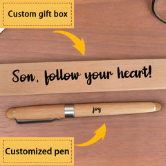 Cadeau parfait pour les amis et la famille : stylo en bois fabriqué à la main et boîte-cadeau !