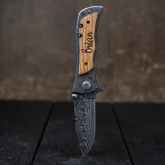 Monogrammed Folding Knife, Personalized Knives