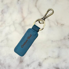 Personalized Leather Keychain Custom Leather Keychain Monogrammed Leather Keychain Best Personalized Gift