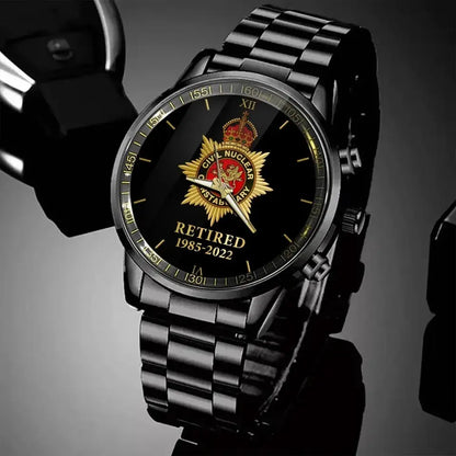 Personalized Retired British Police Custom Time Watch Printed